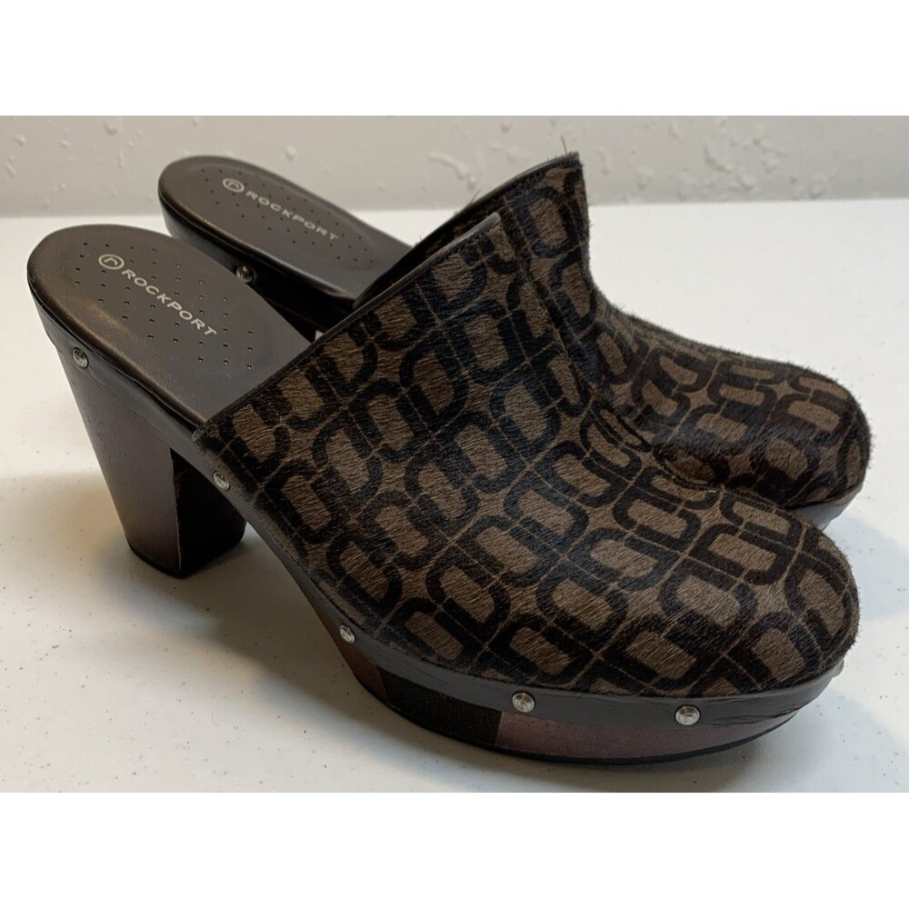 Brown Y2k Platform Clogs sz 9